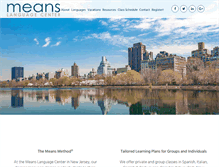 Tablet Screenshot of meanslanguagecenter.com